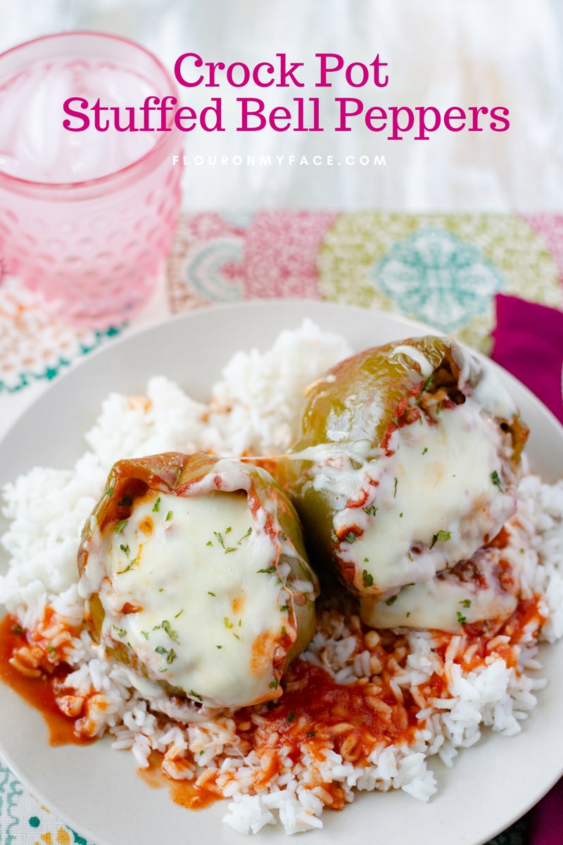 Crock Pot Stuffed Bell Peppers recipe