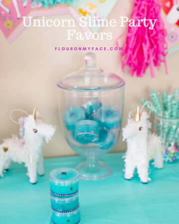 How to make Unicorn Slime Party Favors