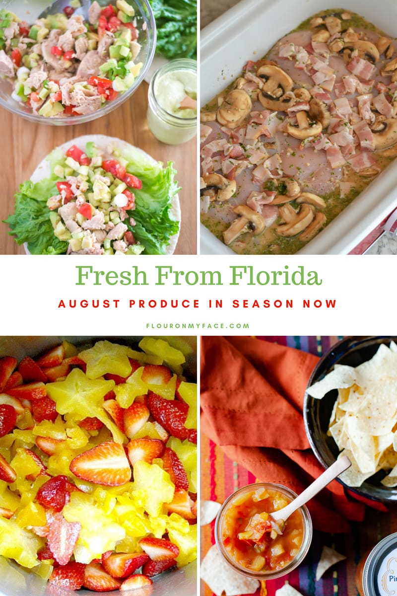 Fresh From Florida August Produce in season now with recipes to use your favorite Florida produce.