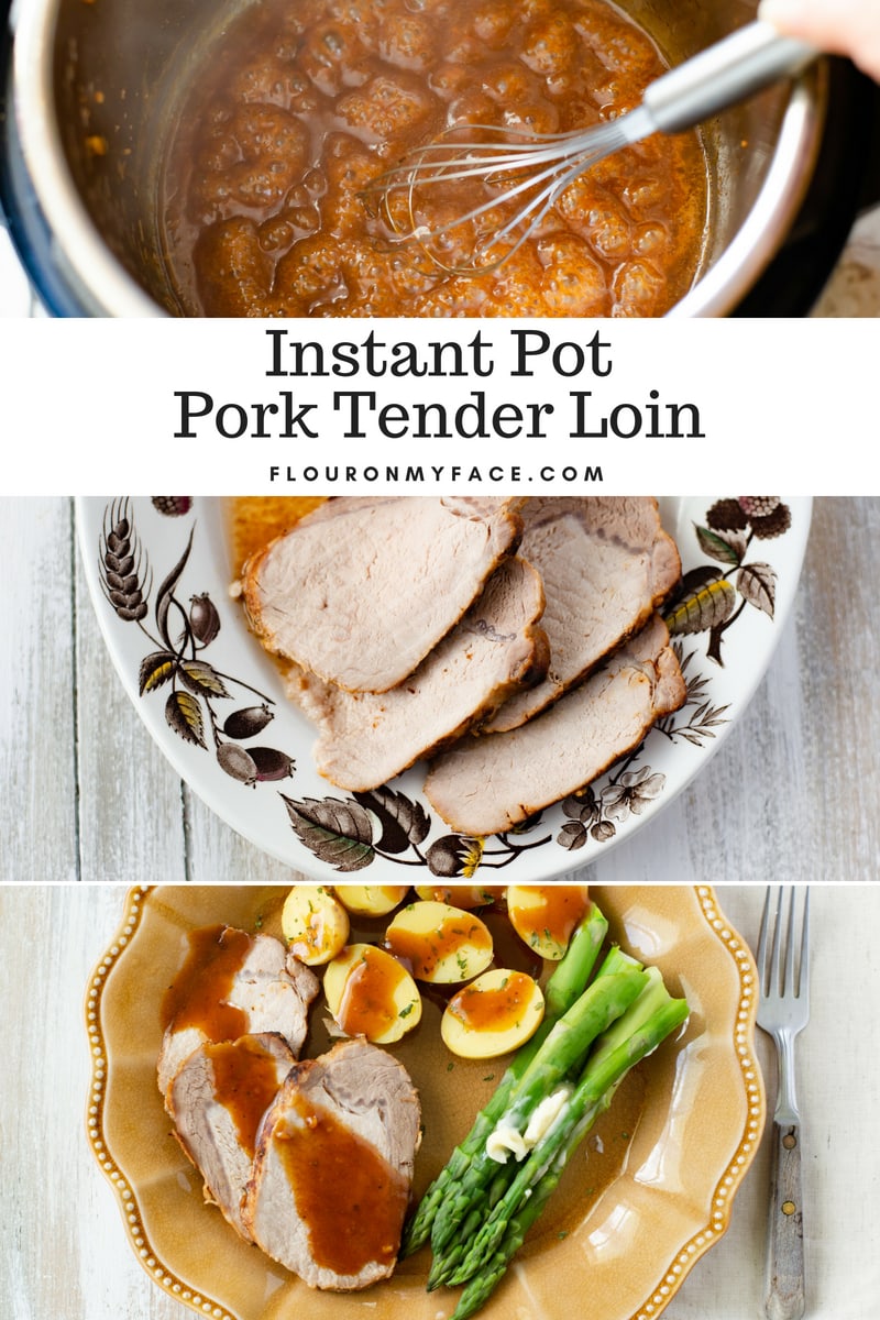 Instant Pot Pork Loin with homemade gravy recipe.