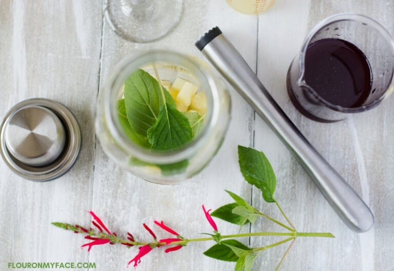 Pineapple Sage Blackberry Mimosa Recipe Best Herbal Cocktail Flour On