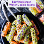 Easy No-Bake Halloween Wafer Cookie Treats