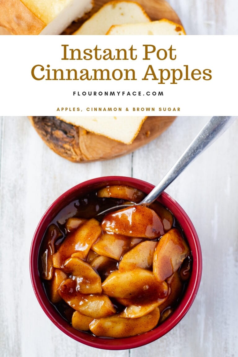 Instant Pot Cinnamon Apples with a Thick Brown Sugar Glaze - Flour On ...