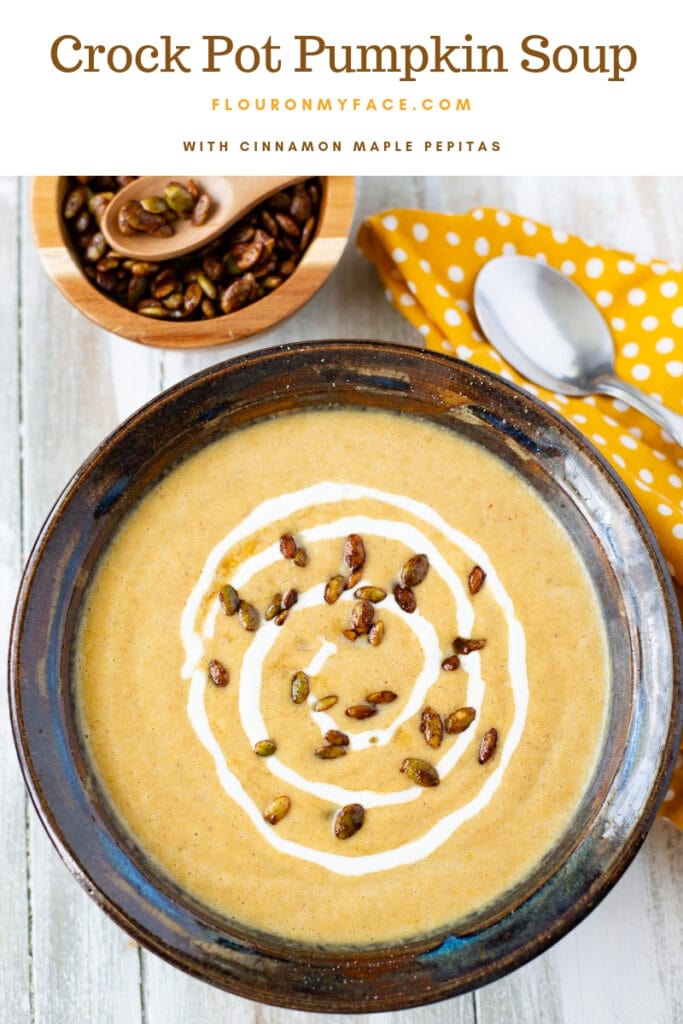 Creamy Crock Pot Pumpkin Soup Flour On My Face