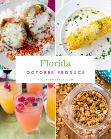 October Produce in season with recipes
