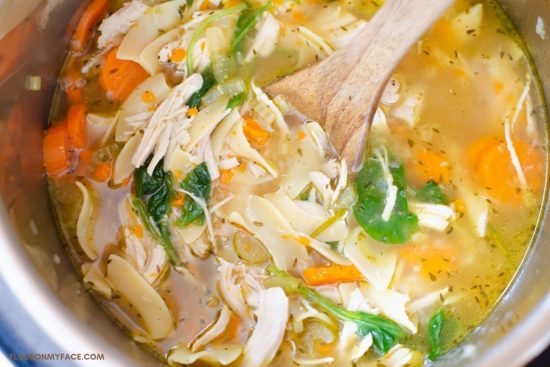 Instant Pot Chicken Noodle Soup - Flour On My Face