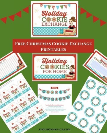 Christmas Cookie Exchange Printables preview