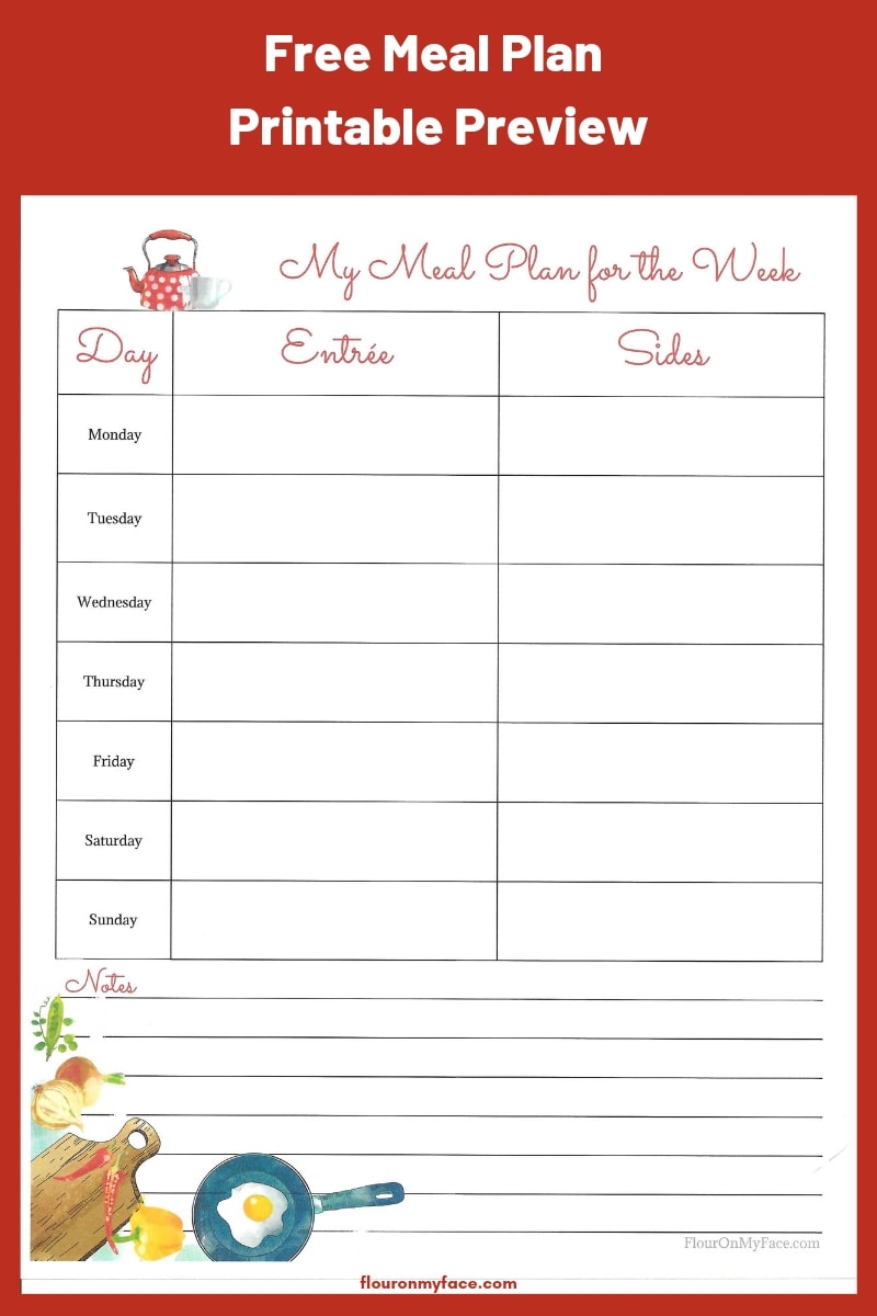 Printable Weekly Meal Planners Free Live Craft Eat