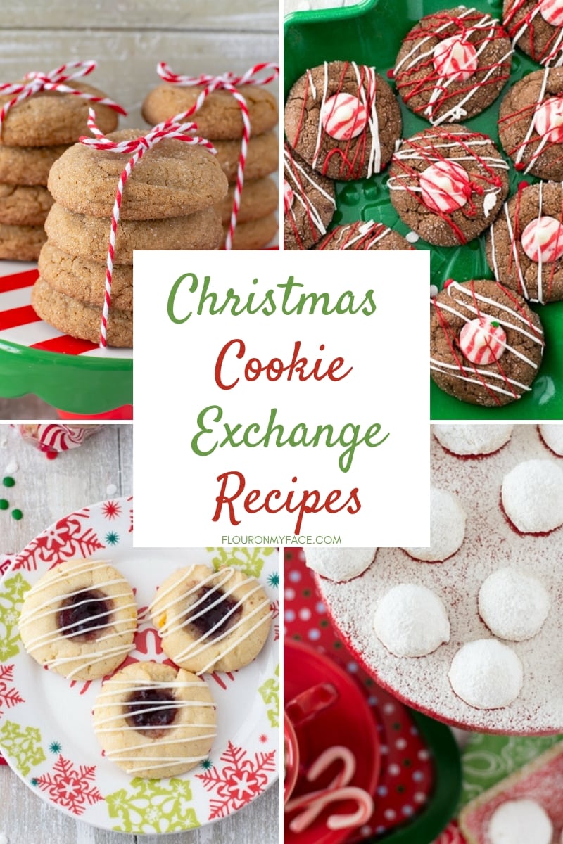 Cookie Exchange recipes collage photo featuring the best cookie exchange recipes