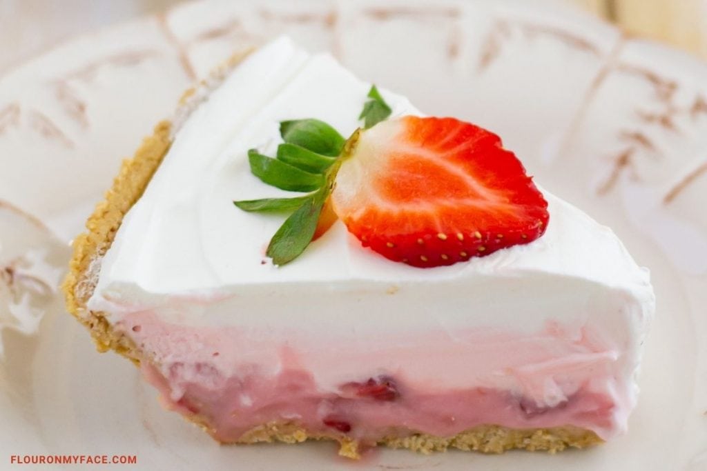 Ultimate Strawberry Pudding Pie Flour On My Face
