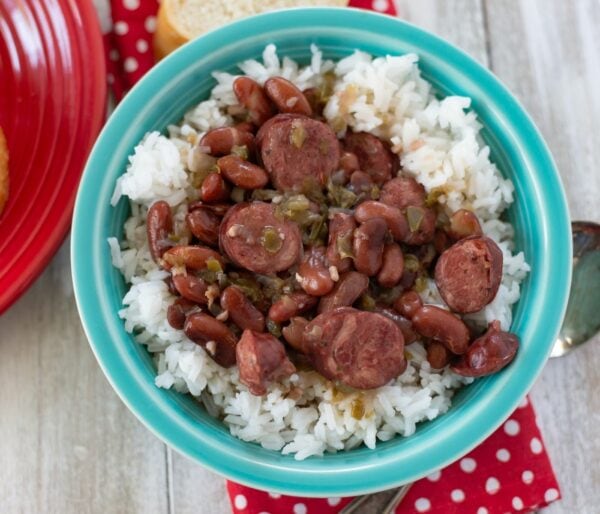 Cajun Style Instant Pot Red Beans and Rice Flour On My Face