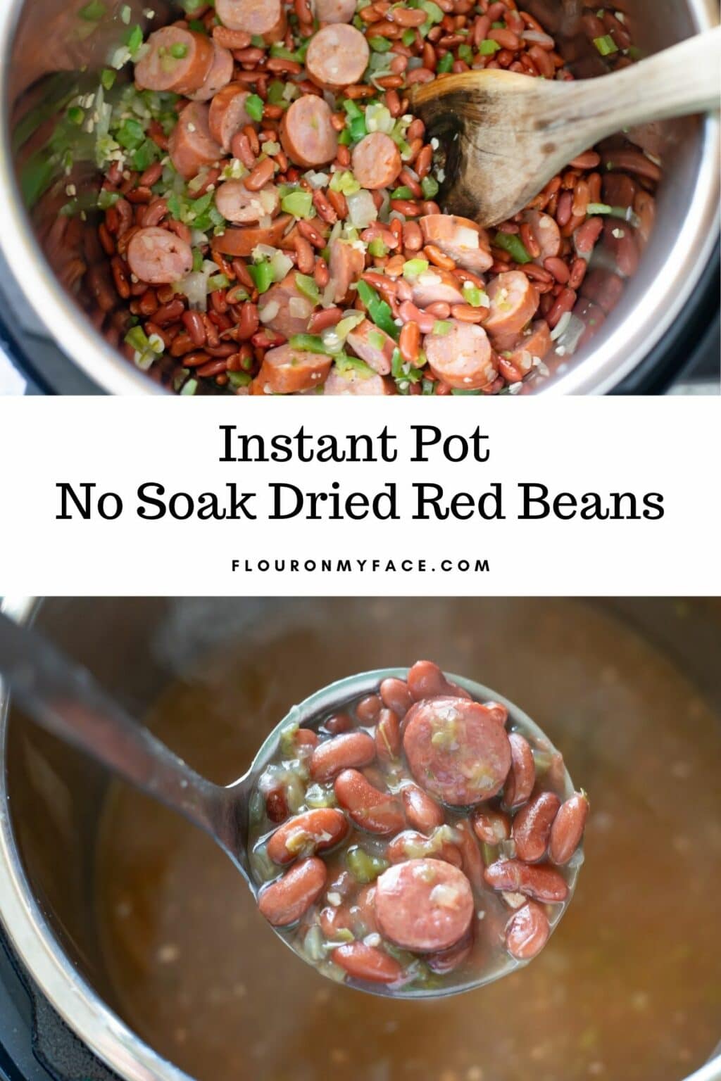 Cajun Style Instant Pot Red Beans and Rice Flour On My Face