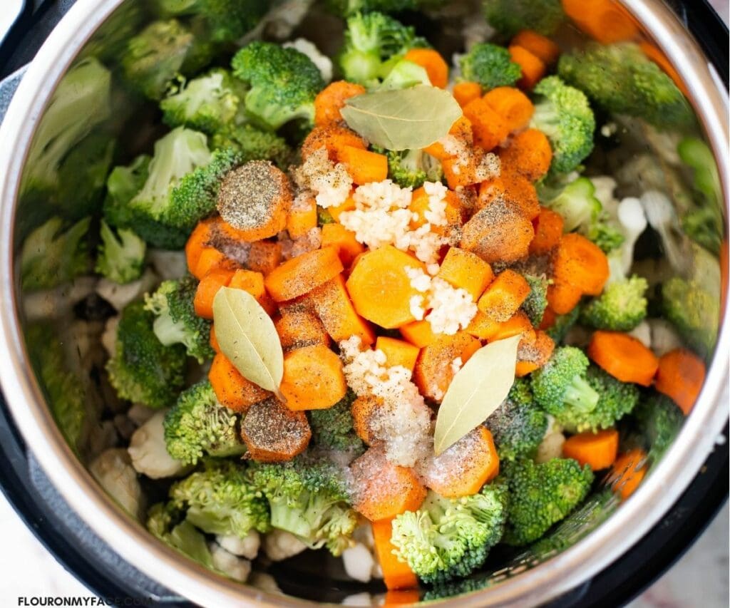 Instant Pot Cauliflower Broccoli Soup Recipe Flour On My Face