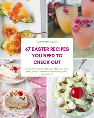 Four image collage of Easter recipe roundup.