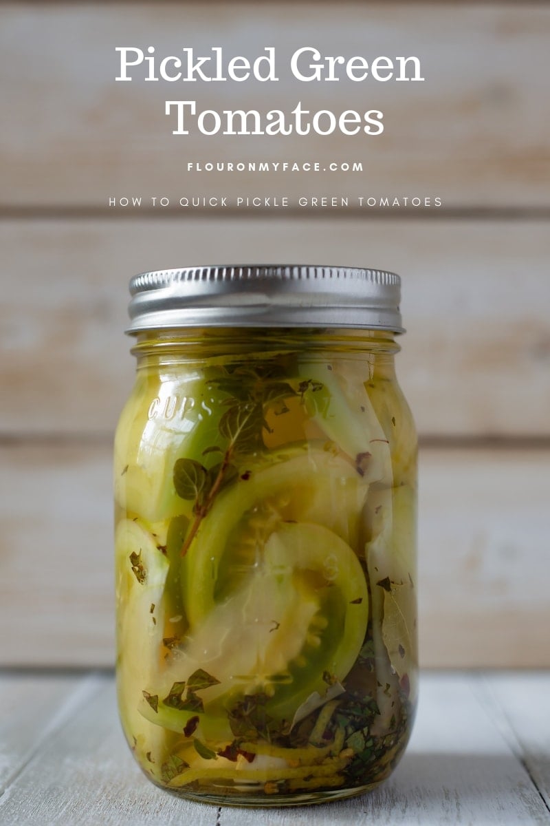 Quick Pickled Green Tomatoes - Upstate Ramblings