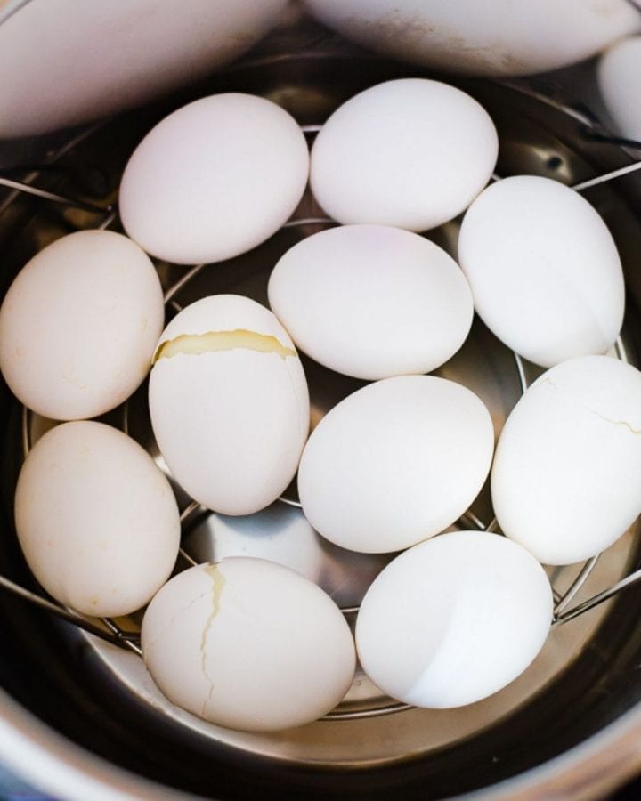 Hard boiled eggs in the Instant Pot.