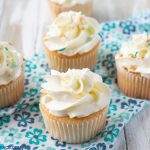 Cupcakes decorated with Swiss Meringue Buttercream Frosting Recipe