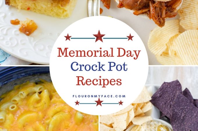 Collage photo of 4 Memorial Day Crock Pot Recipes