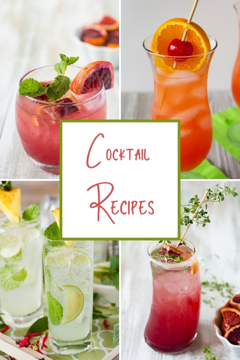 Cocktail Recipes page featured image