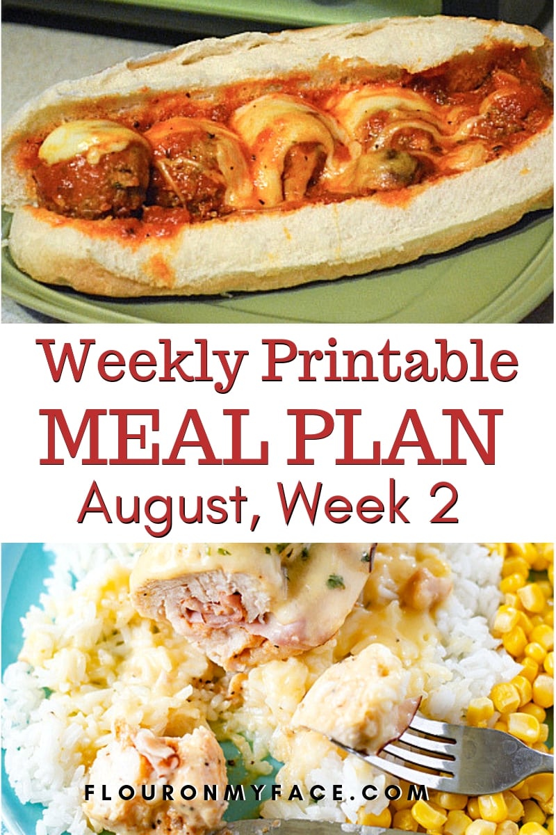 Preview image of two crock pot recipes from the August Weekly Meal Plan 2