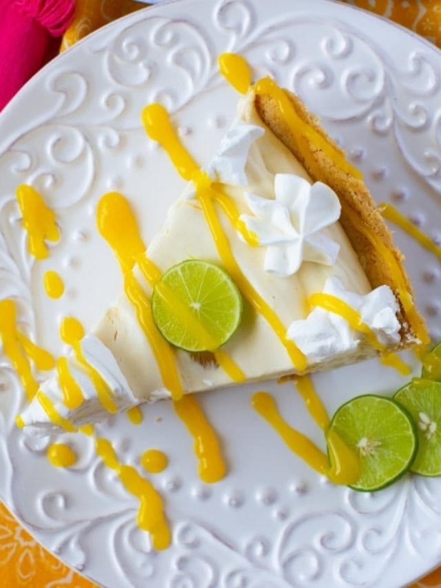 No-Bake Mango Key Lime Pie