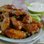 a platter full of Honey BBQ Chicken Wings