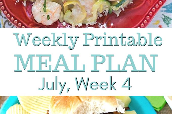 July Weekly Meal Plan 4 menu plan preview
