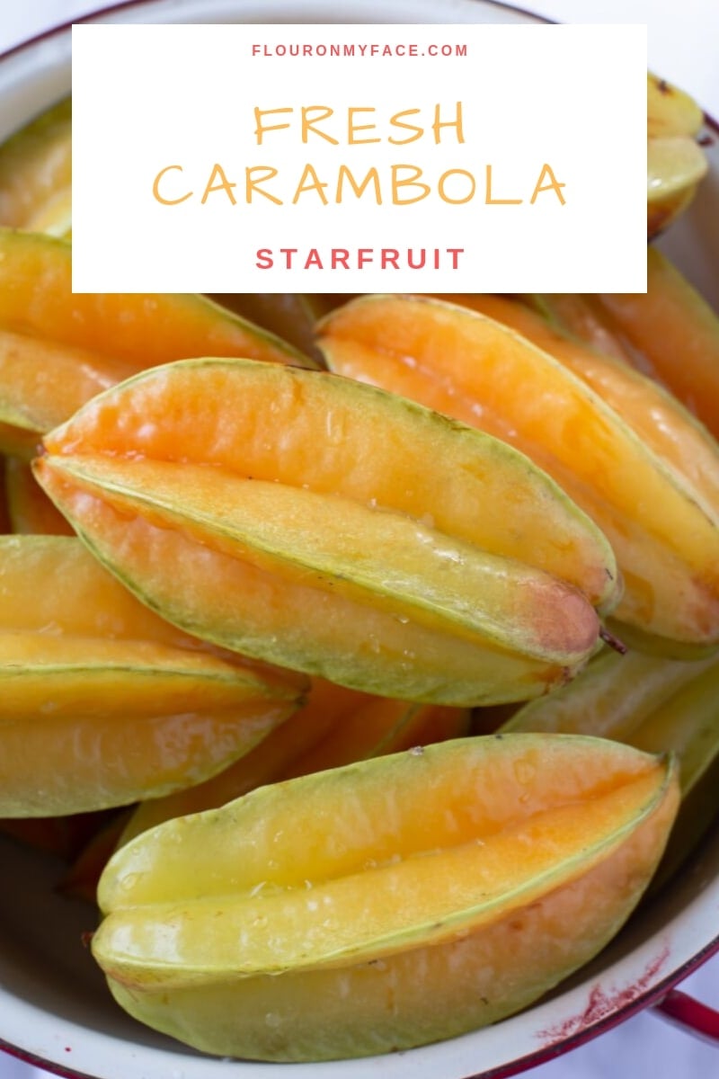 a close up photo of fresh star fruit 