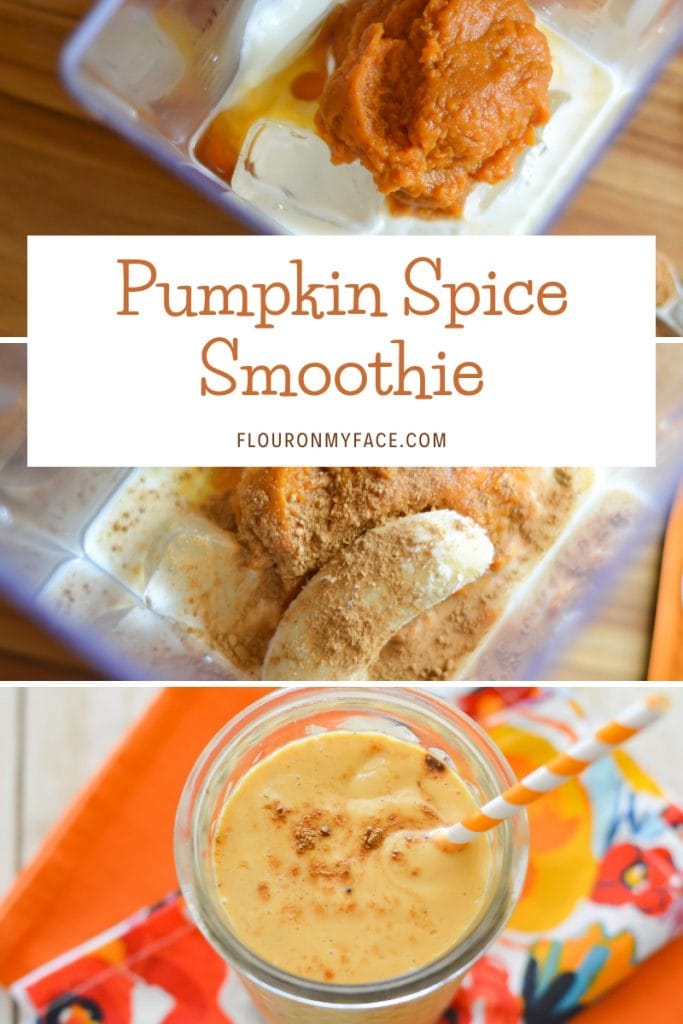 Healthy Green Pumpkin Spice Smoothie Recipe - Thrifty Brittany