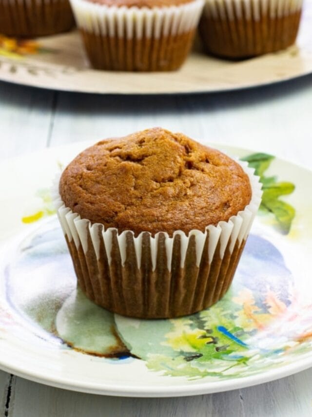 Pumpkin Spice Peanut Butter Muffins