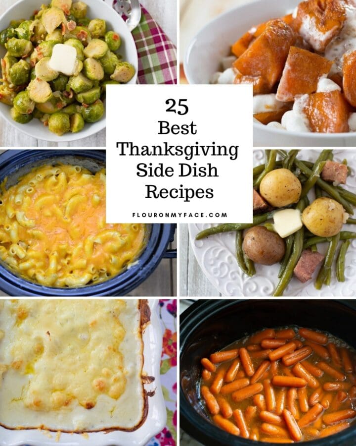 Preview image of six of the 25 Thanksgiving Side Dish Recipes