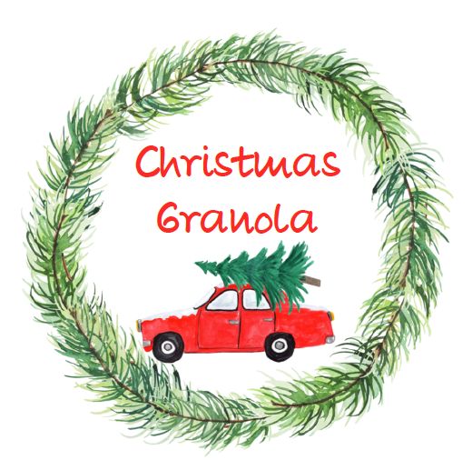 Christmas Granola Rec Car Label
