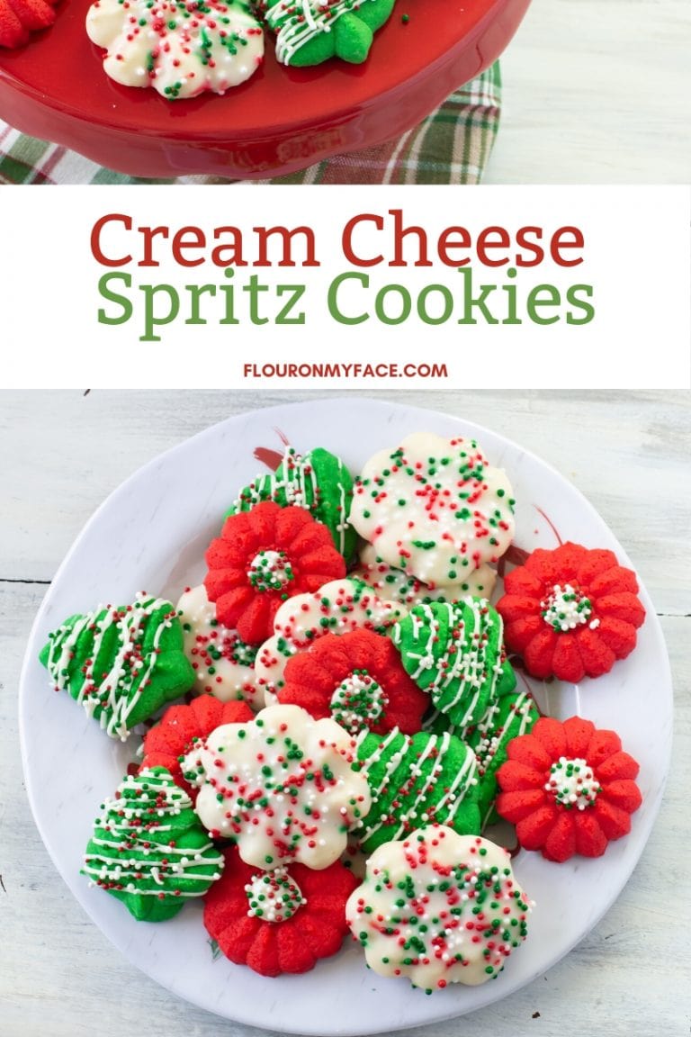 Cream Cheese Spritz Cookies - Flour On My Face