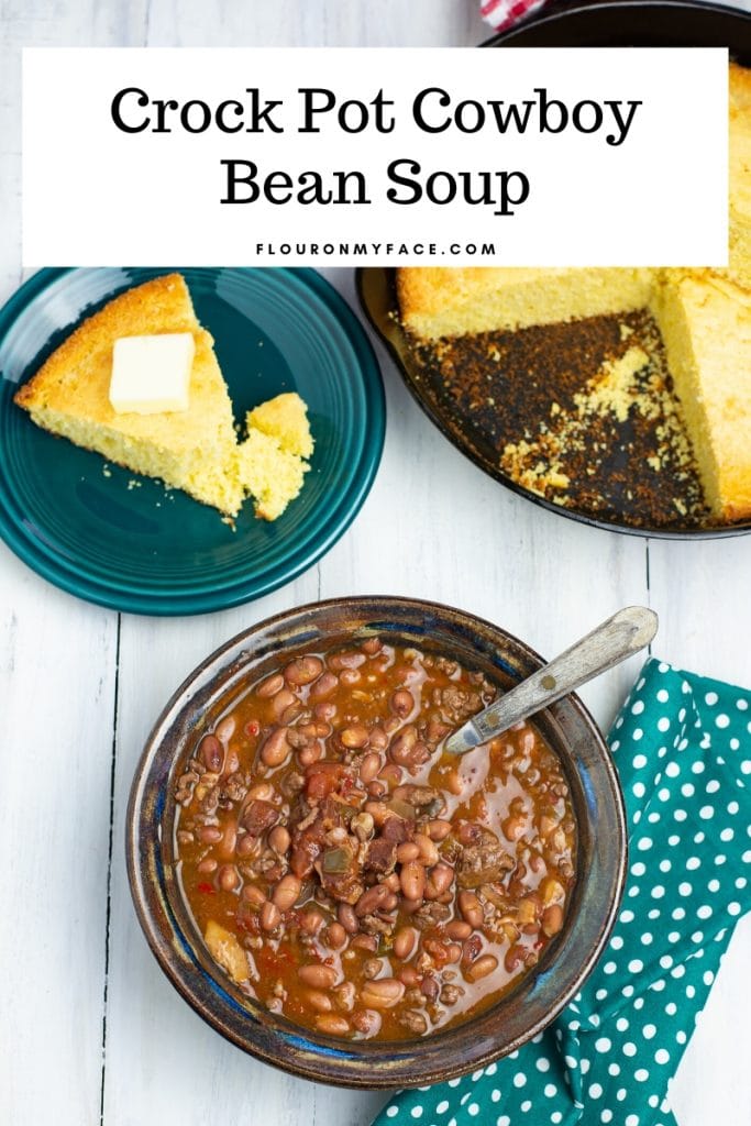 Crock Pot Cowboy Bean Soup - Flour On My Face