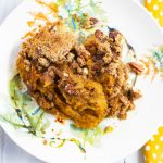 A serving of Kabocha Squash Casserole