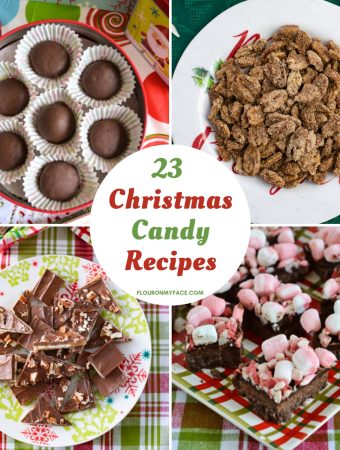 25 Christmas Candy Recipes featured image with a preview of some of the recipes