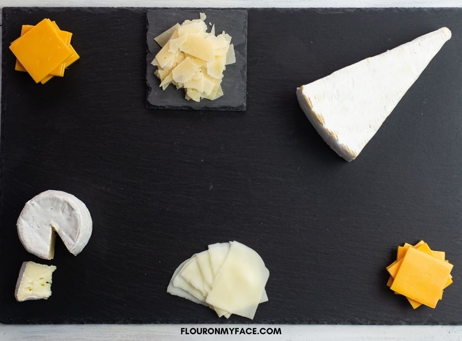 Arranging Cheese on a serving platter