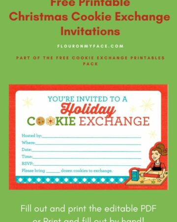 Free Printable Cookie Exchange Invitations preview