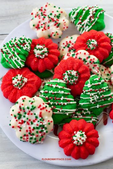 Cream Cheese Spritz Cookies - Flour On My Face