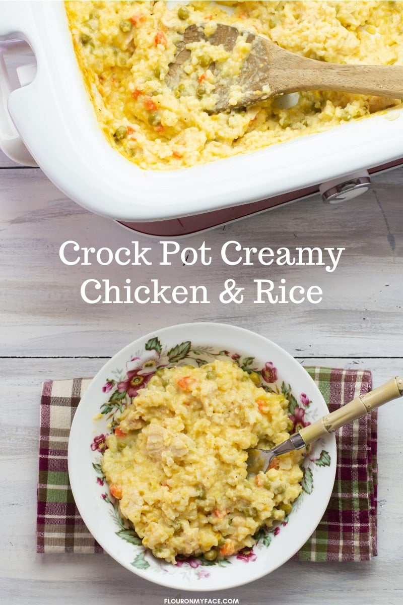 Crock Pot Creamy Chicken and White Rice Flour On My Face