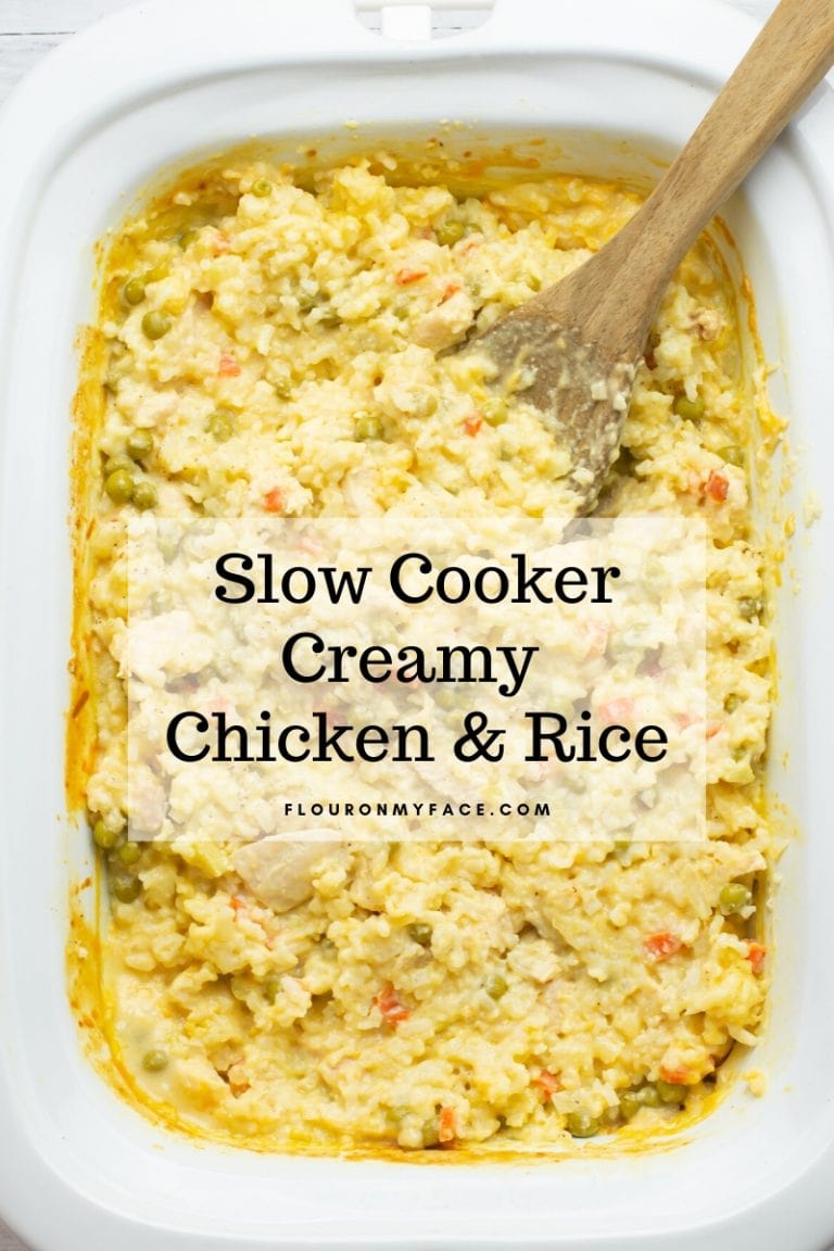 Crock Pot Creamy Chicken and White Rice Flour On My Face