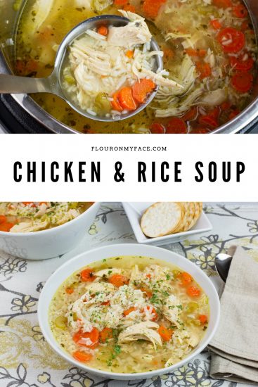 Instant Pot Chicken and Rice Soup - Flour On My Face
