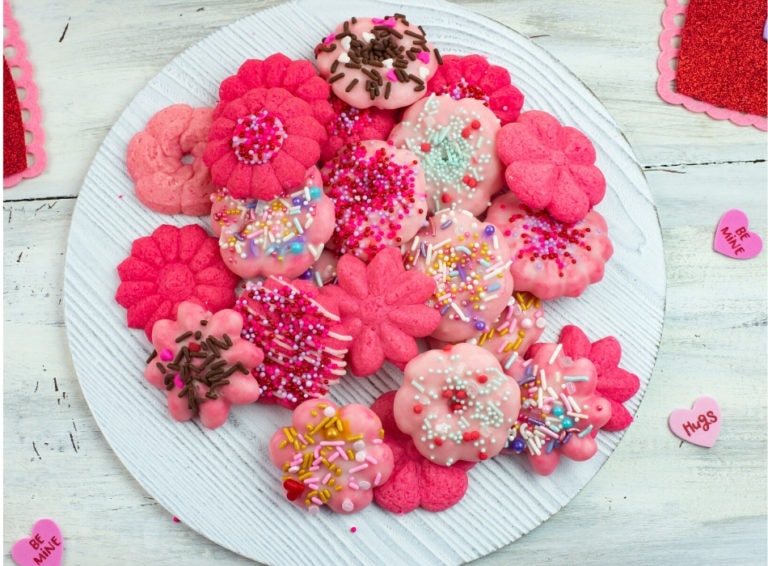 Valentines Day Spritz Cookies Flour On My Face