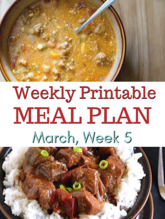 March Meal Plan Week 5 preview image