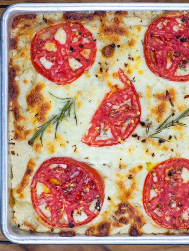 Cheese Tomato Sourdough Focaccia