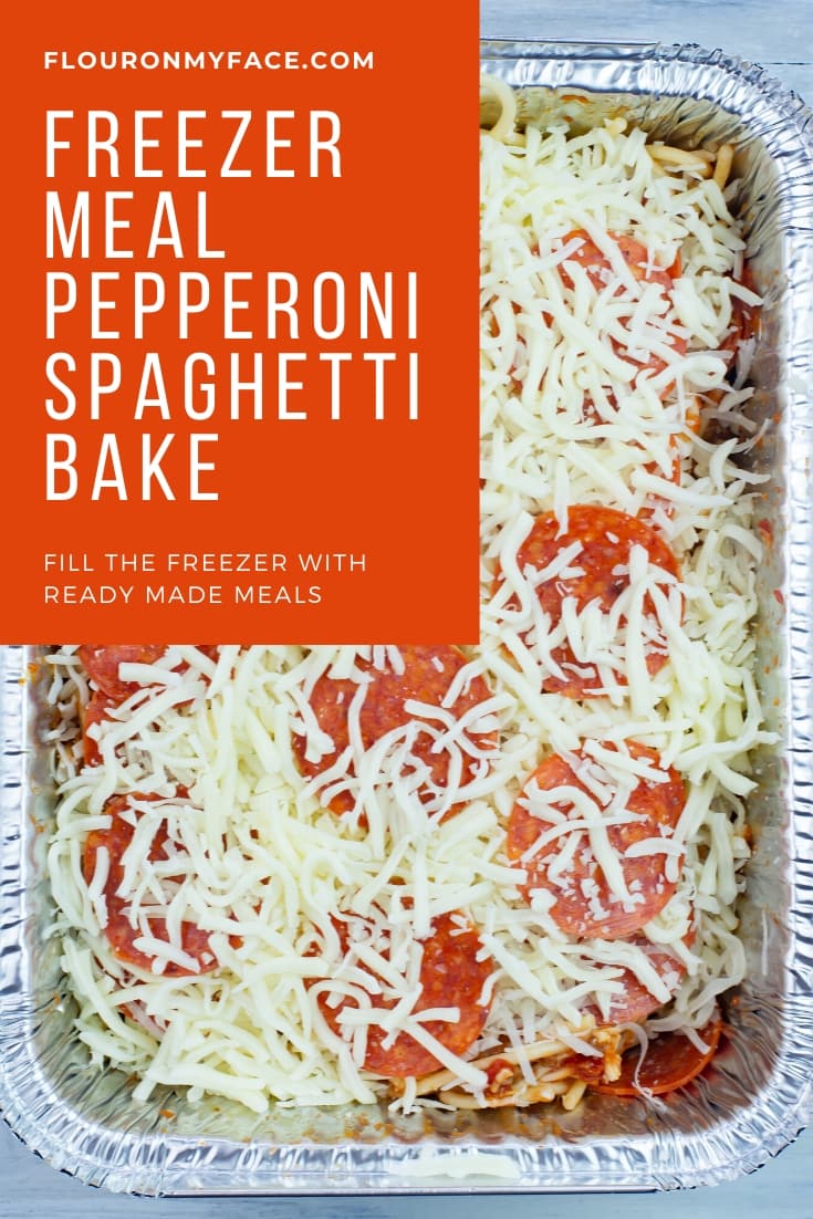 Freezer Meal Pepperoni Spaghetti