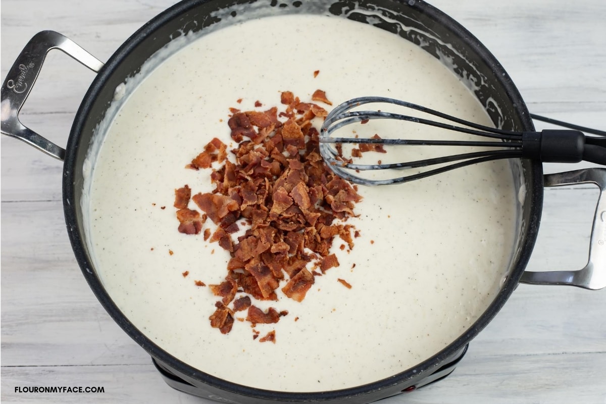 Smoked Gouda Alfredo Sauce with milk Flour On My Face