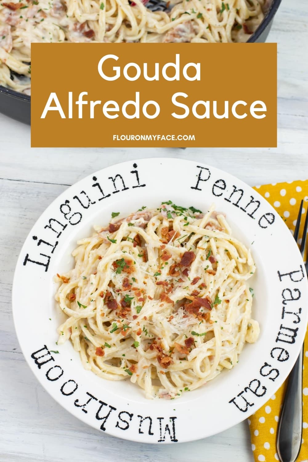 Smoked Gouda Alfredo Sauce with milk Flour On My Face