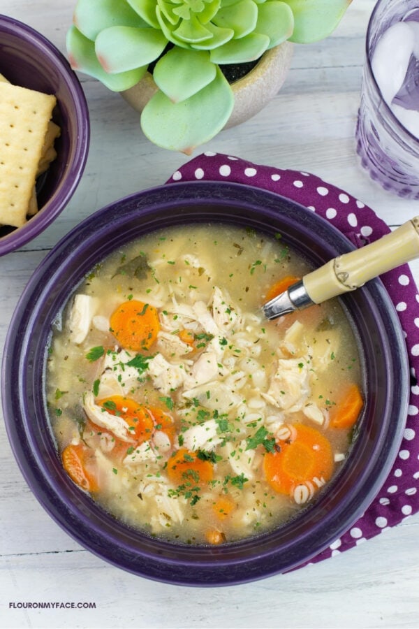 Instant Pot Chicken Barley Soup Flour On My Face