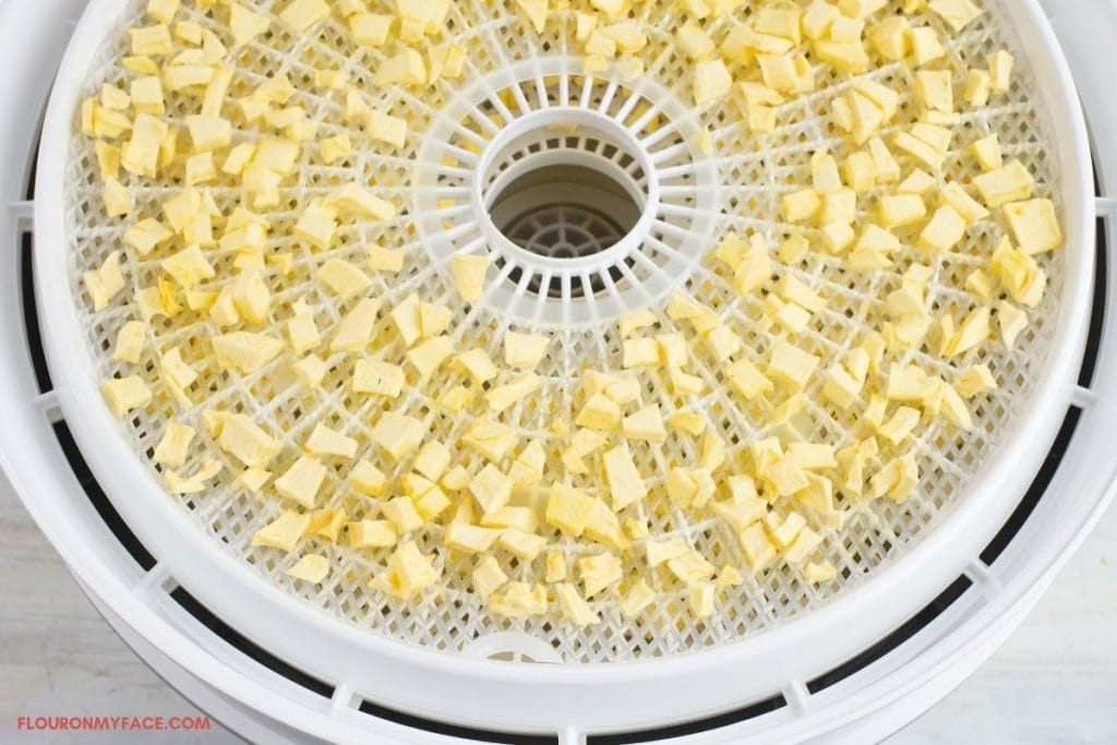 How to Dehydrate Diced Apples Flour On My Face